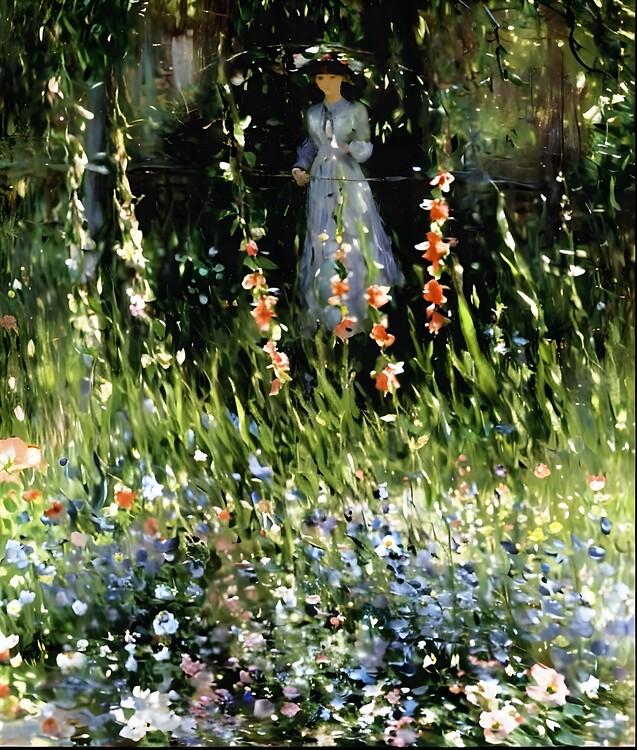 Poster The Garden Gate at Vétheuil