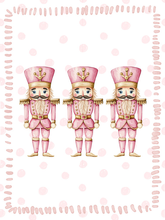 Poster Pink Nutcracker Trio