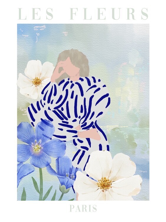 Poster Les Fleurs, Paris