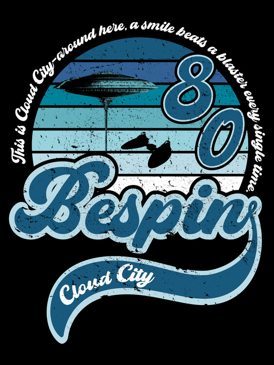 Poster Vintage cloud city