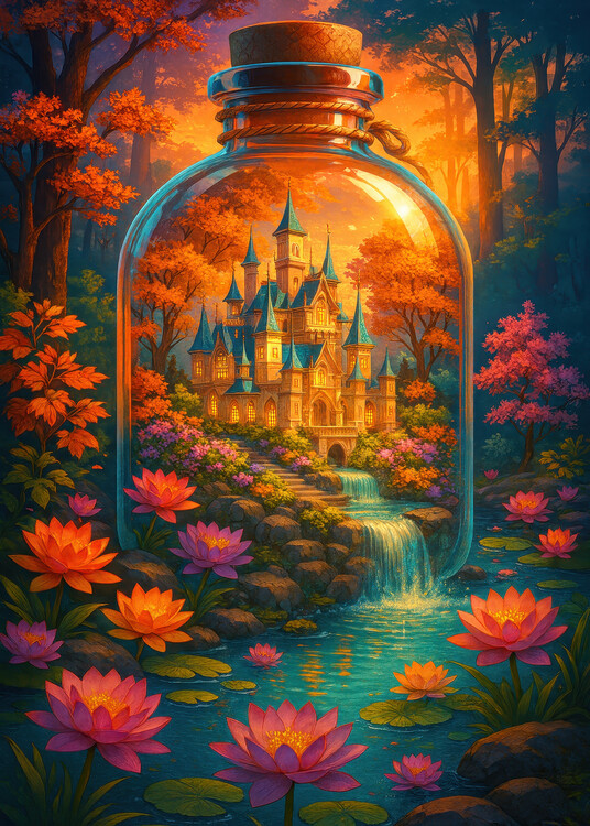 Poster The Enchanted Castle in a Bottle