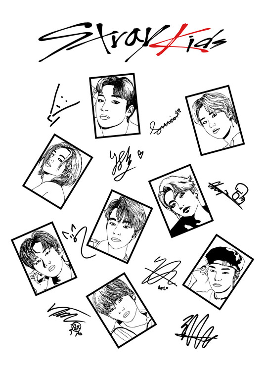 Plakat K-pop boys