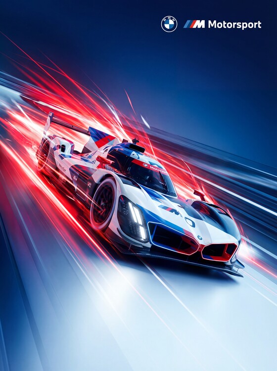Плакат BMW M Motorsport’s Hypercar Le Mans Racing