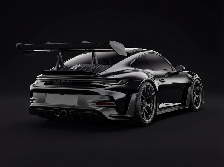Плакат Porsche 911 GT3 RS in matte black