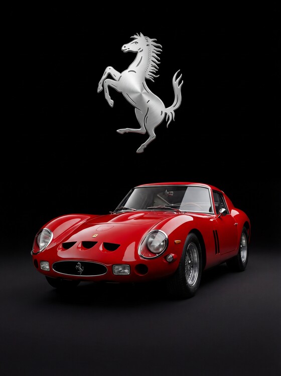 Плакат Ferrari 250 GTO a symbol of heritage and racing excellence.