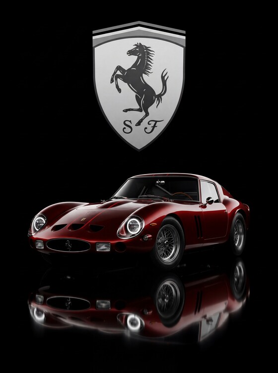 Плакат Ferrari 250 GTO masterpiece where heritage meets perfection