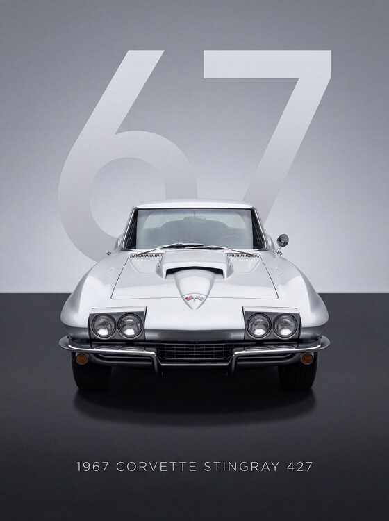 Плакат 1967 Corvette Stingray 427 American Icon