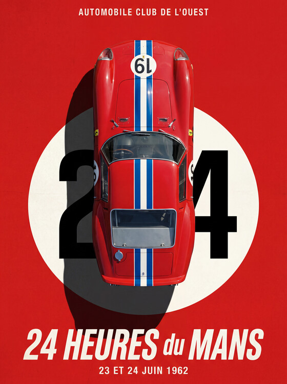 Obraz na plátně Ferrari 250 GTO 24 Heures du Mans 1962 Le Mans Legend