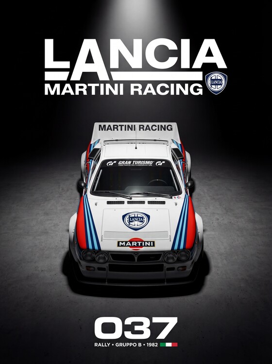 Плакат Lancia 037 Rally: Martini Racing Legend from Gruppo B 1982