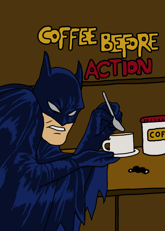 Poster Coffe Spirit of Batman