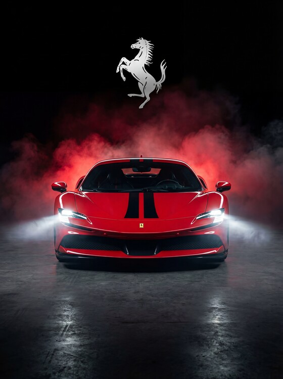 Плакат Ferrari SF90 Stradale: Prancing Horse Unleashed