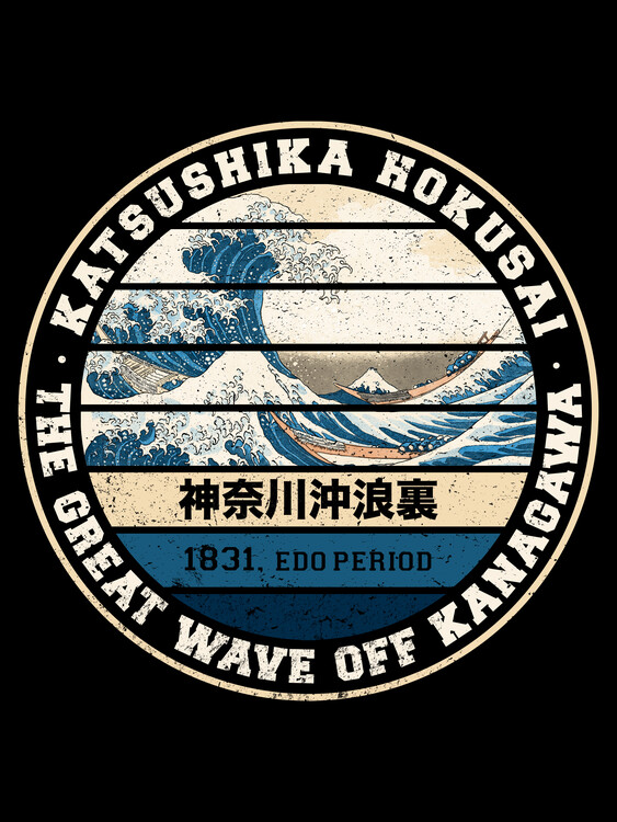 Poster Hokusai vintage