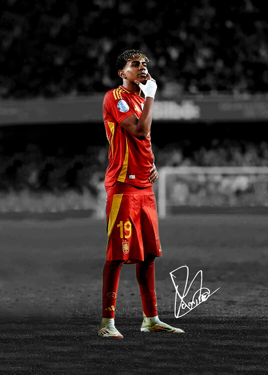 Poster Spain Young Soccer Player