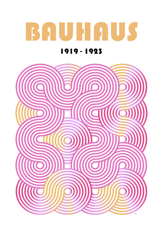 Плакат Abstract Bauhaus Swirls