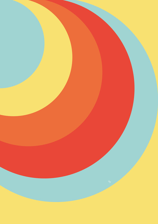 Плакат Abstract Retro Sun