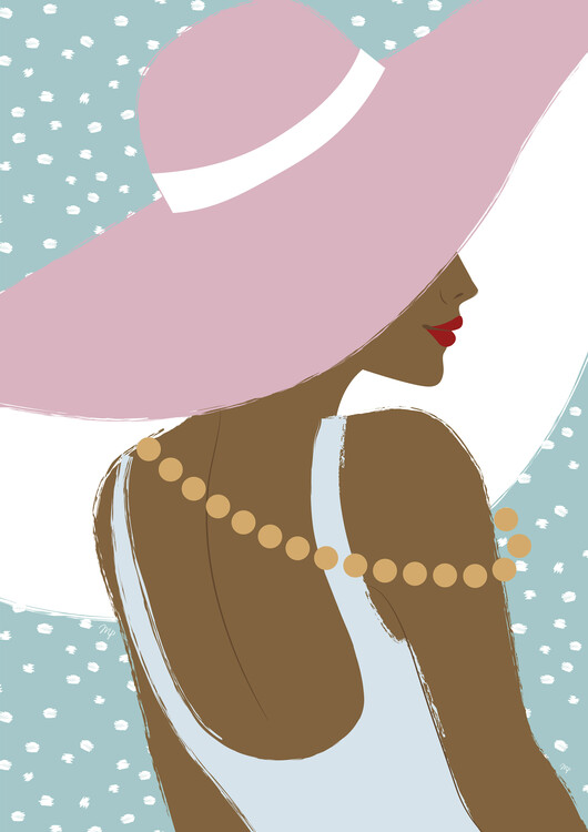 Плакат Big Hat Woman