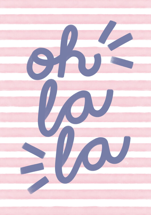 Poster Oh La La French quote