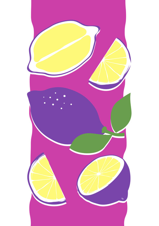 Poster Bold Bright Lemons