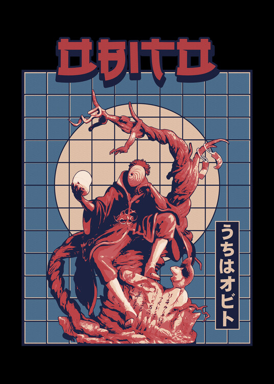 Poster Wood Element of Uchiha Obito