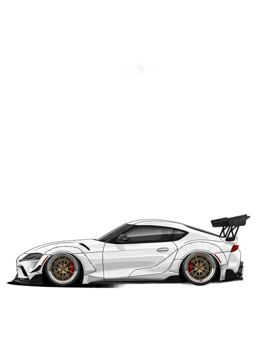 Μπλουζάκι Modified  Toyota Supra A90 MK5 with Aggressive Wide Body Kit