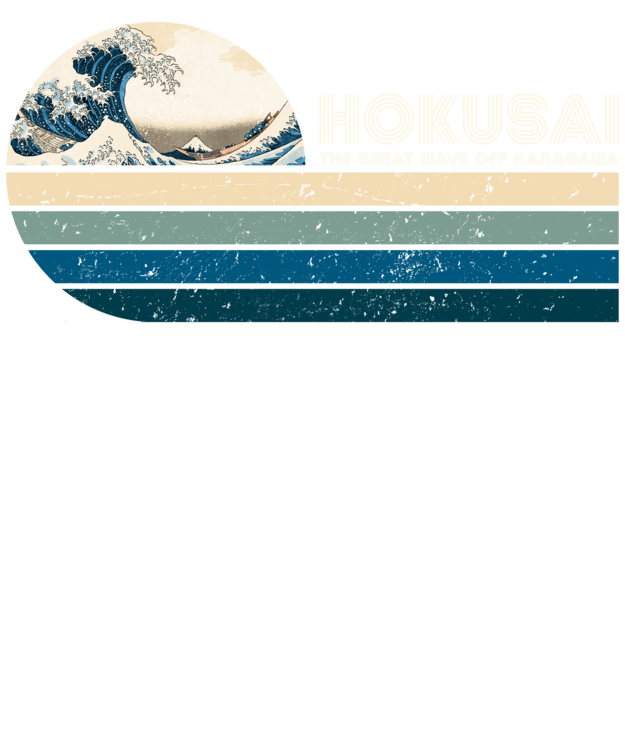 T-shirt Retro Hokusai