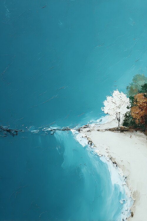 Плакат Tranquil Azure Shoreline
