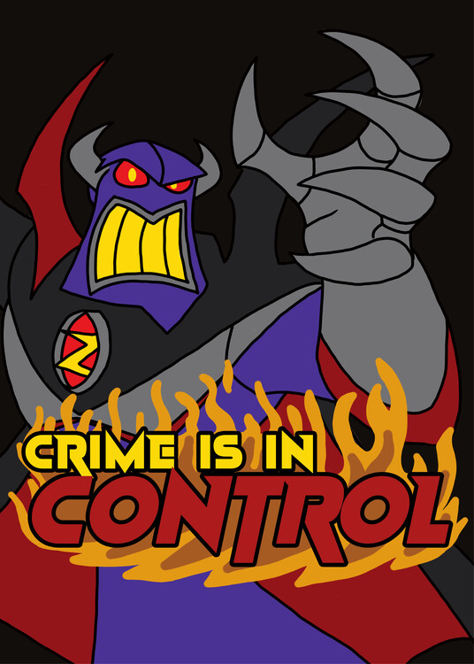 Canvas Print Crime is in control: zurg is angry