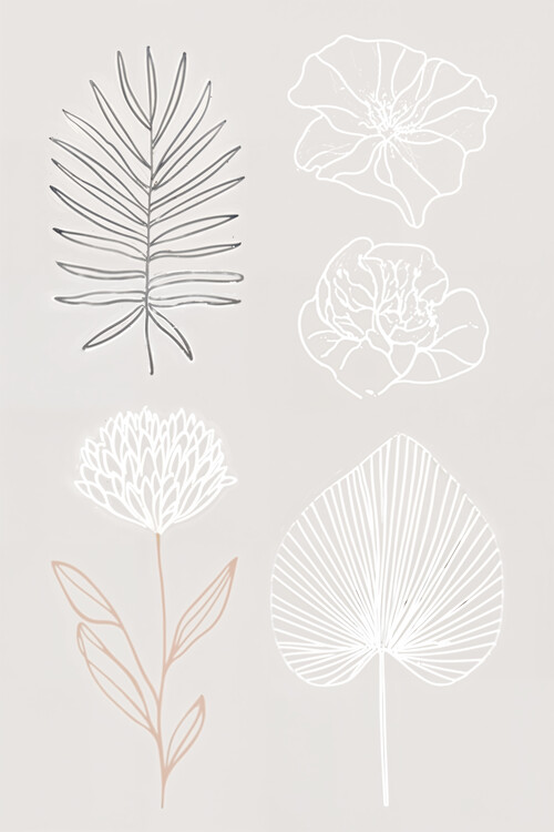 Juliste Minimal Leaf Studies