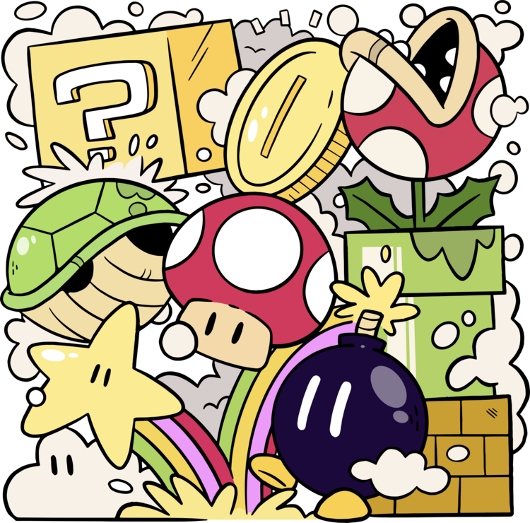 Plakát Mario Stars