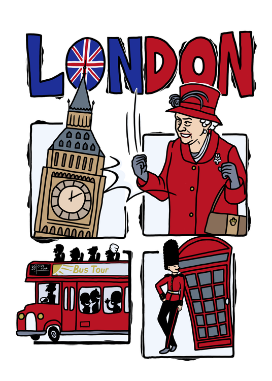 Плакат Happy London