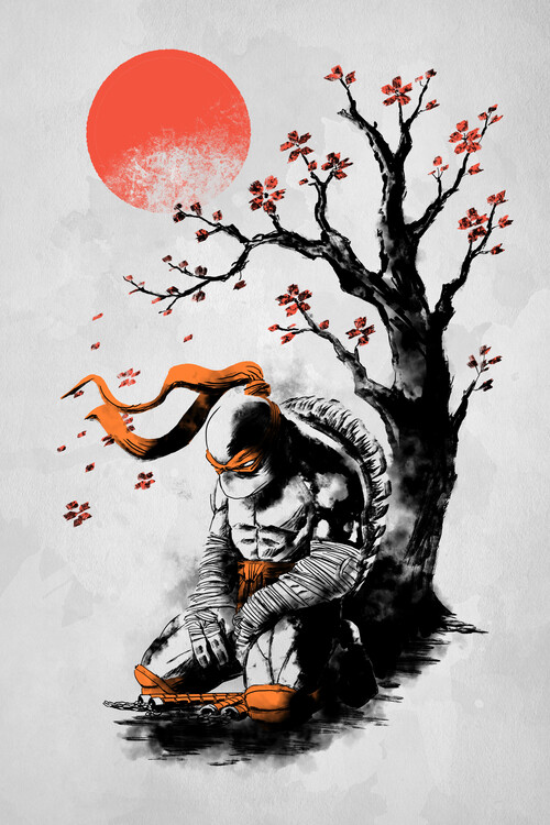 Poster Mickey under the tree