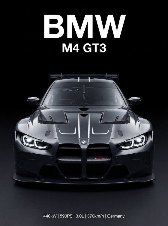 Плакат BMW M4 GT3 — Precision Engineered for Absolute Performance
