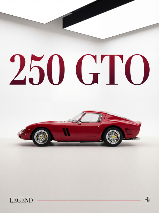 Плакат Ferrari 250 GTO — Legend. Not Just a Car. An Icon.