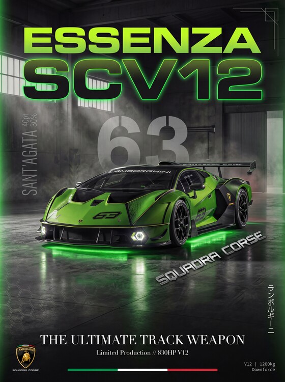 Poster Essenza SCV12 — The Ultimate Track Weapon