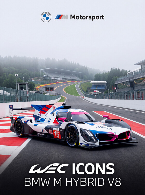 Плакат BMW M Hybrid V8 — WEC Icon