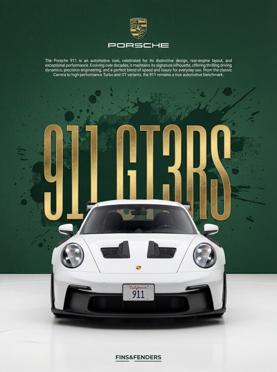 Poster Porsche 911 GT3 RS — The Icon, Perfected.