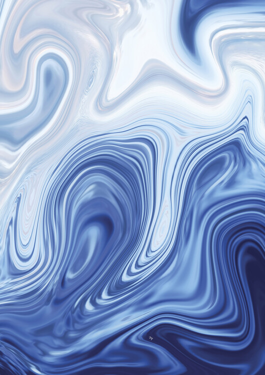 Плакат Abstract Blue Marble
