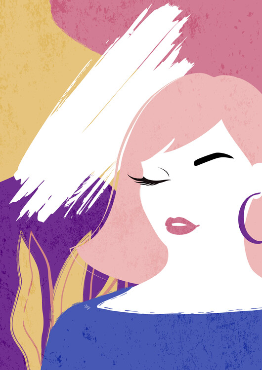Плакат Bright Fashion Girl Portrait