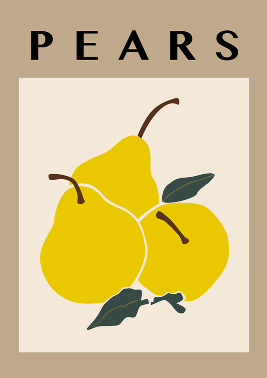Плакат abstract exotic fruit