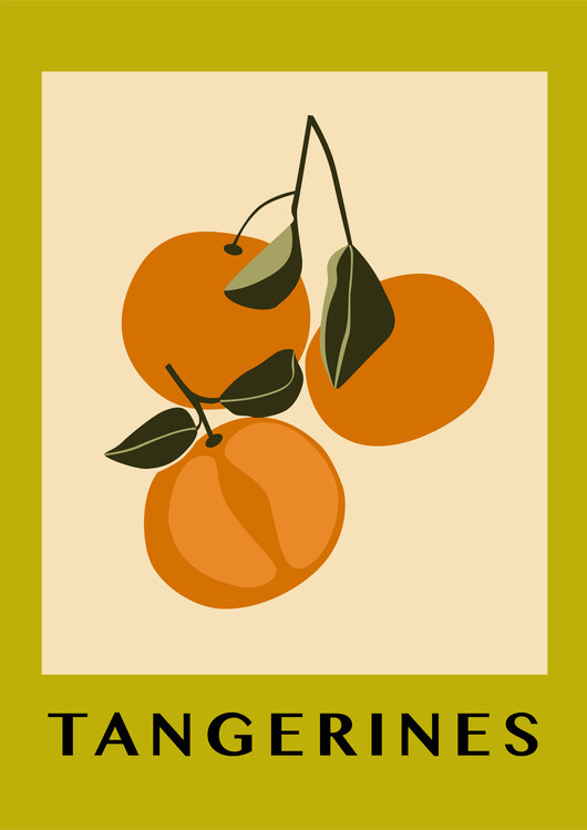 Плакат abstract exotic fruit