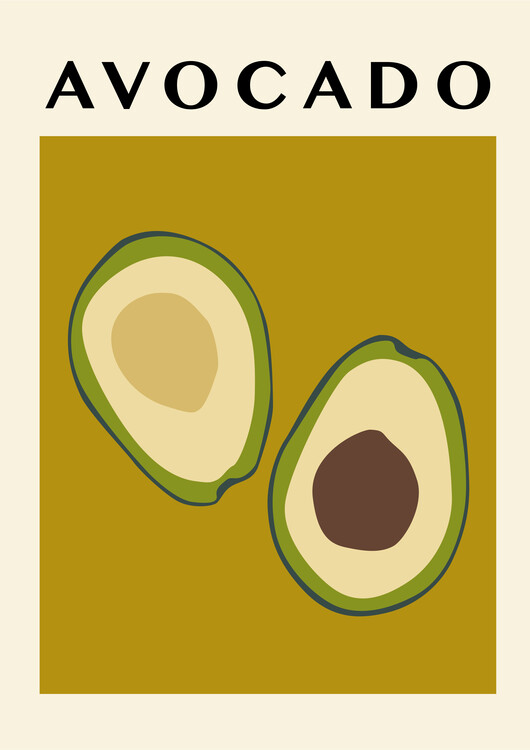 Плакат abstract exotic fruit