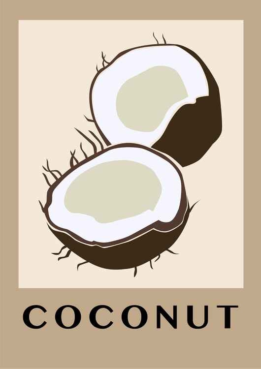 Плакат abstract exotic fruit
