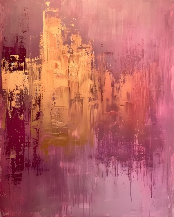 Плакат Abstract in Rose and Gold