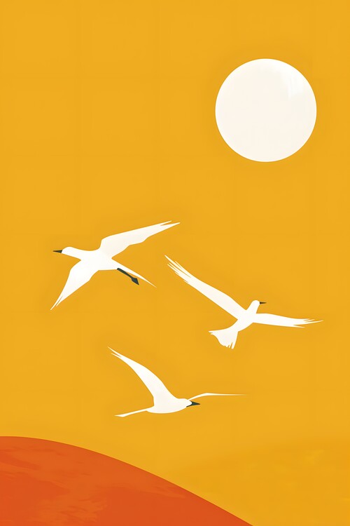 Плакат Birds Under the Sun