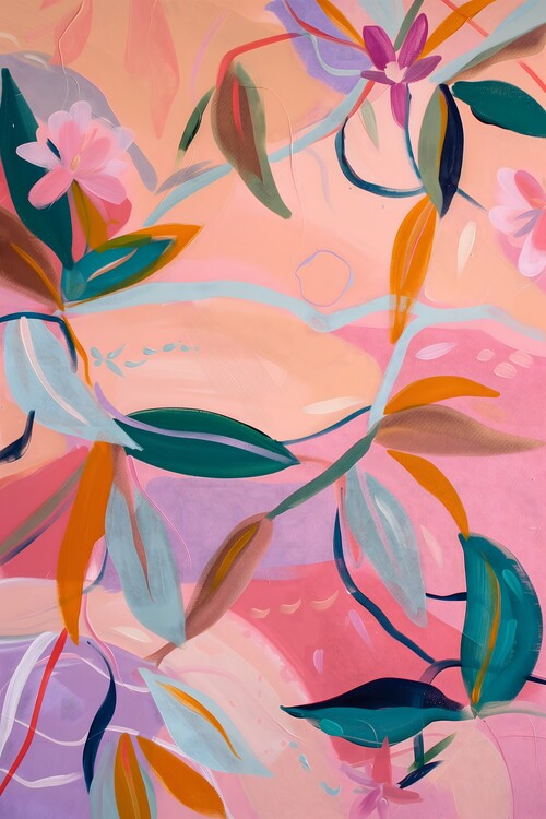 Плакат Expressive Flowers