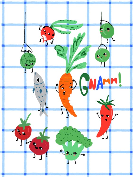 Poster Gnamm veggies