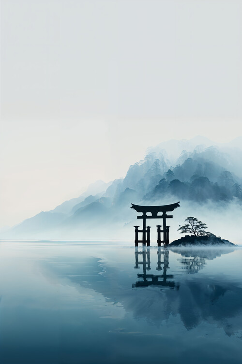 Juliste Torii Gate in Still Waters