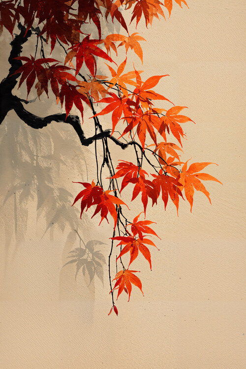 Juliste Autumn Maple Leaves