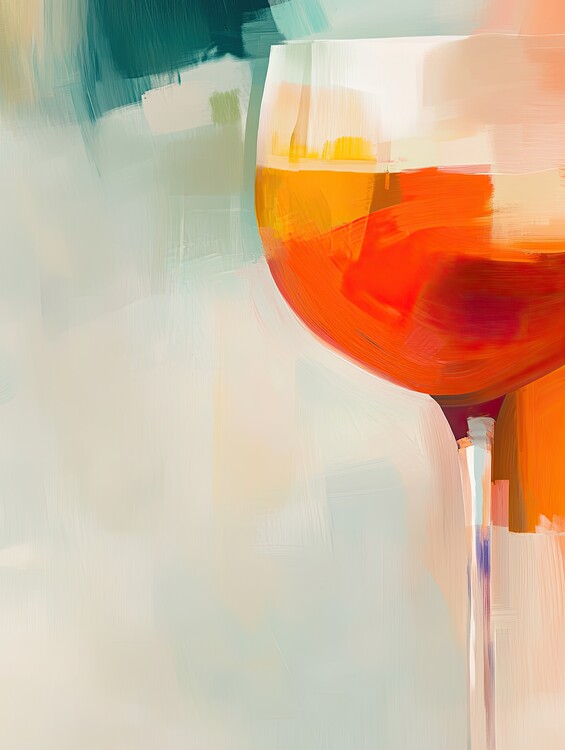 Плакат Abstract Spritz Glass