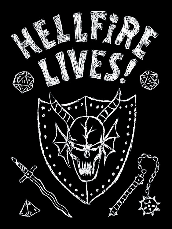 Poster Hellfire lives black